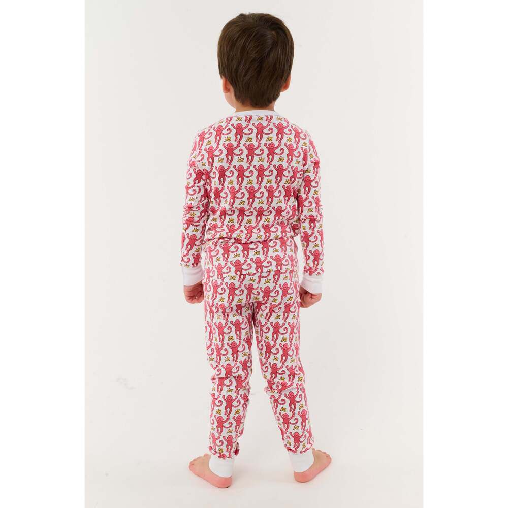 Roller Rabbit Kids Monkey Pajamas Size 2PINK / 2 - Picture 3 of 3